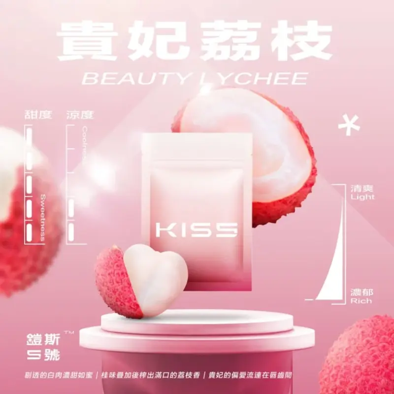 KISS-鎧斯5號一代煙彈-貴妃荔枝.webp - BA-SMOKE 台灣電子煙旗艦店 | 主機、煙彈、一次性電子霧化器